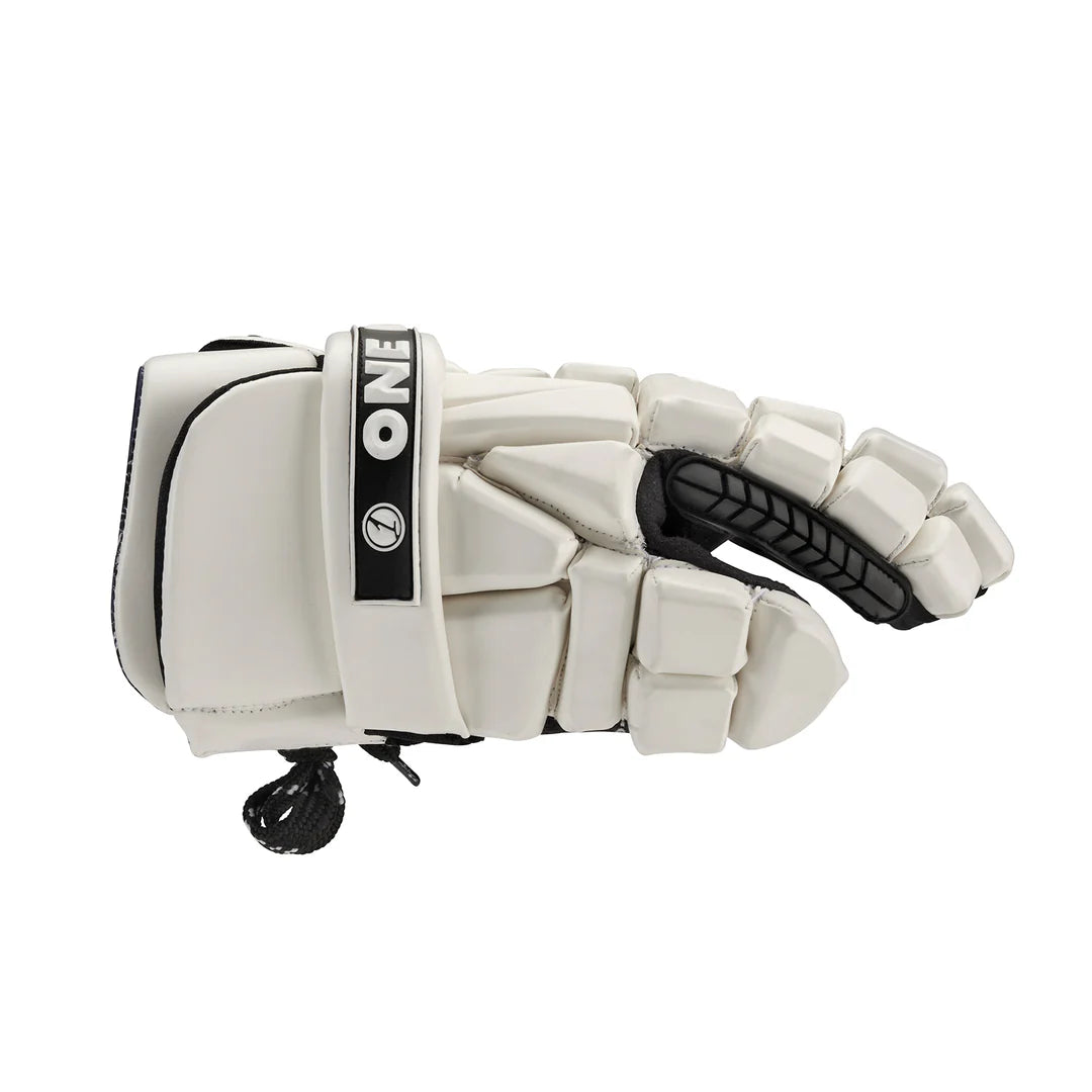 OneLax White Lacrosse Gloves