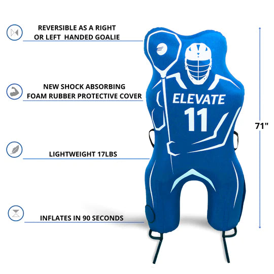 Elevate 11th Man Lacrosse Defender Pro & Goalie Pro Combo Pack