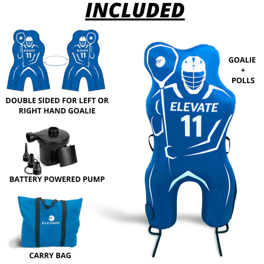 Elevate 11th Man Lacrosse Defender Pro & Goalie Pro Combo Pack