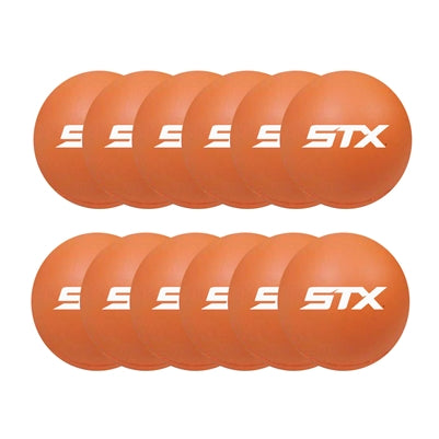 STX (NAMI) Soft Indoor Practice Lacrosse Balls - orange - 1 dozen