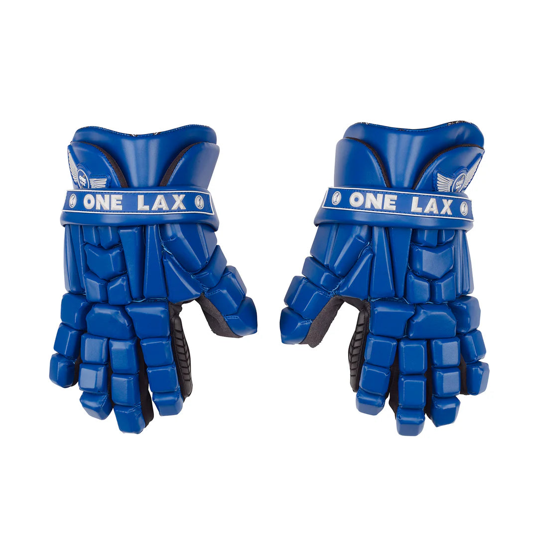 OneLax White Lacrosse Gloves