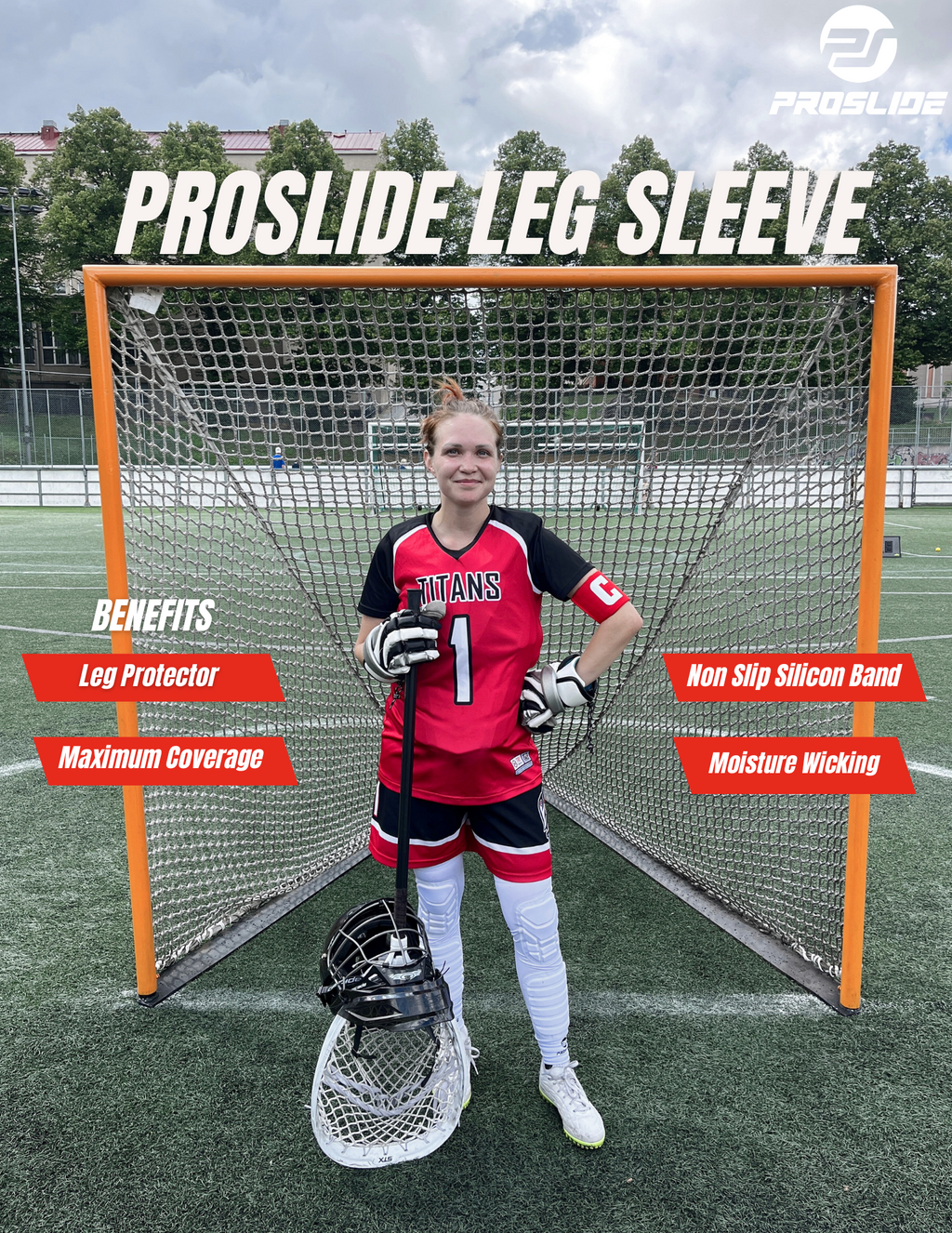 ProSlide- extra Padded Compression Shin and Knee Sleeve