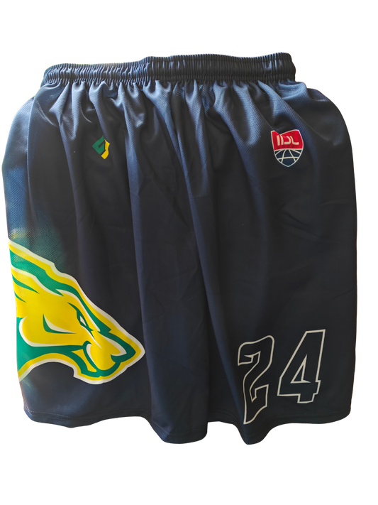 Australian Box Lacrosse sublimated player shorts (numbered)