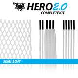 East coast Dyes Hero 2.0 lacrosse mesh white kit