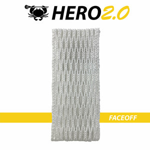 East coast Dyes Hero 2.0 lacrosse mesh faceoff white