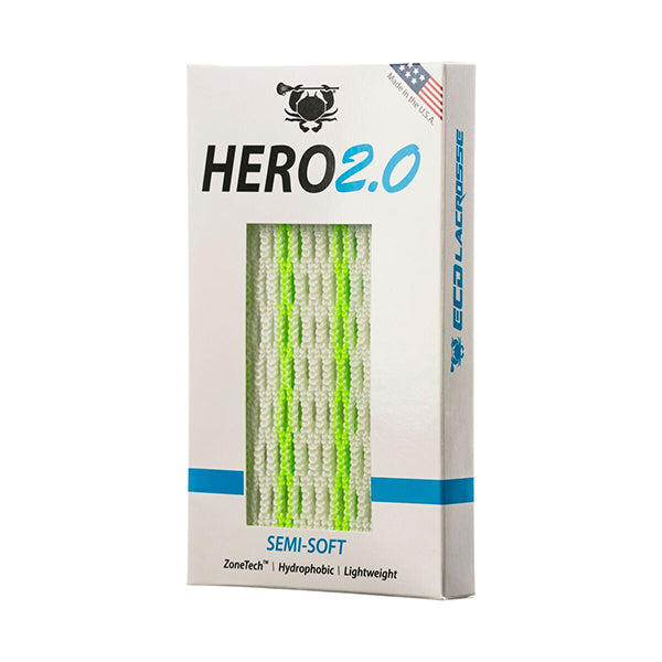 East coast Dyes Hero 2.0 lacrosse mesh neon green striker
